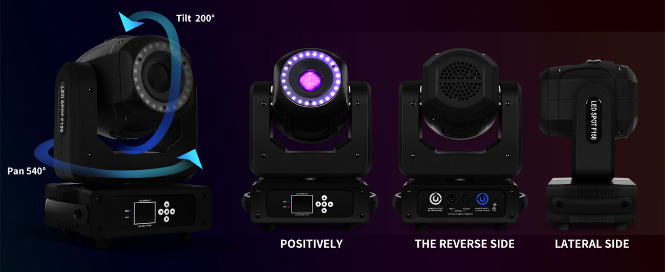 DJClub 150W High CRI Spot Moving Head Light