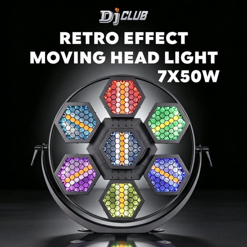 RETRO EFFECT MOVING HEAD LIGHT 7X50W