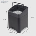 DJClub Rechargeable LED PAR Light - Portable Wireless for Outdoor Events & Pop-Up Shows - Image 3