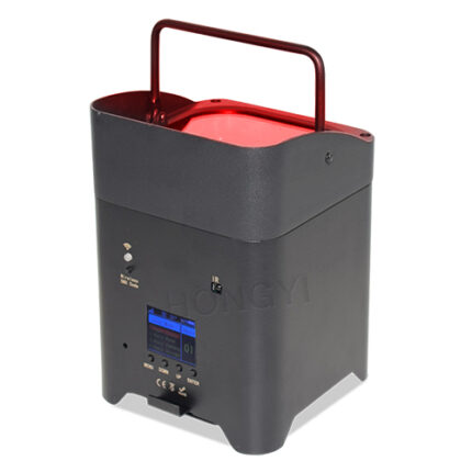 DJClub Rechargeable LED PAR Light - Portable Wireless for Outdoor Events & Pop-Up Shows