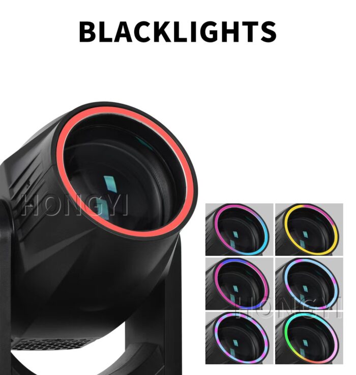 DJClub 2PCS 120W Beam Spot Moving Head Lights - 18 Rotating Prisms + Rainbow Effect for Disco Nightclubs - Image 5