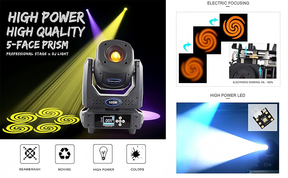 100W Spot Effect Lights