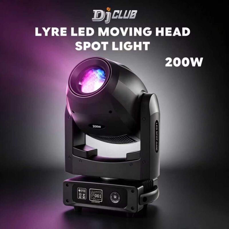 200W-Lyre-LED-Moving-Head Spot-Light