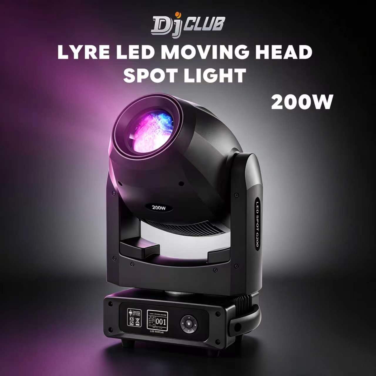 200W-Lyre-LED-Moving-Head Spot-Light
