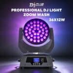 DJClub 36x18W Moving Head Light RGBWA Zoom & Wash+UV for DJ Nightclub Wedding