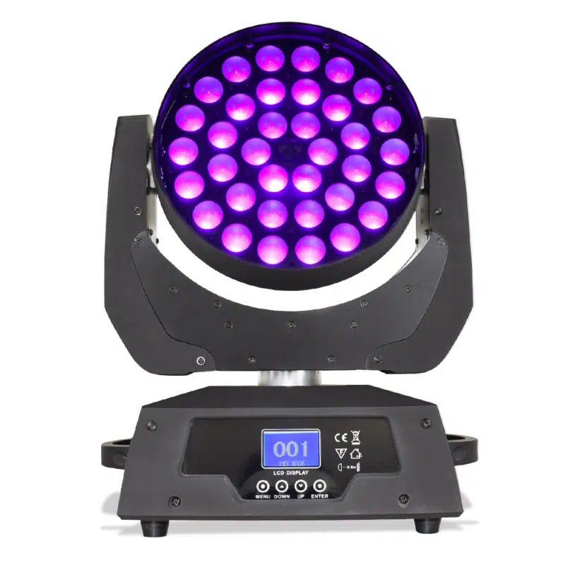 DJClub 19x40W Big Bees Eyes Moving Head Light – RGBW Mixing + Dynamic Effect for Professional Stages