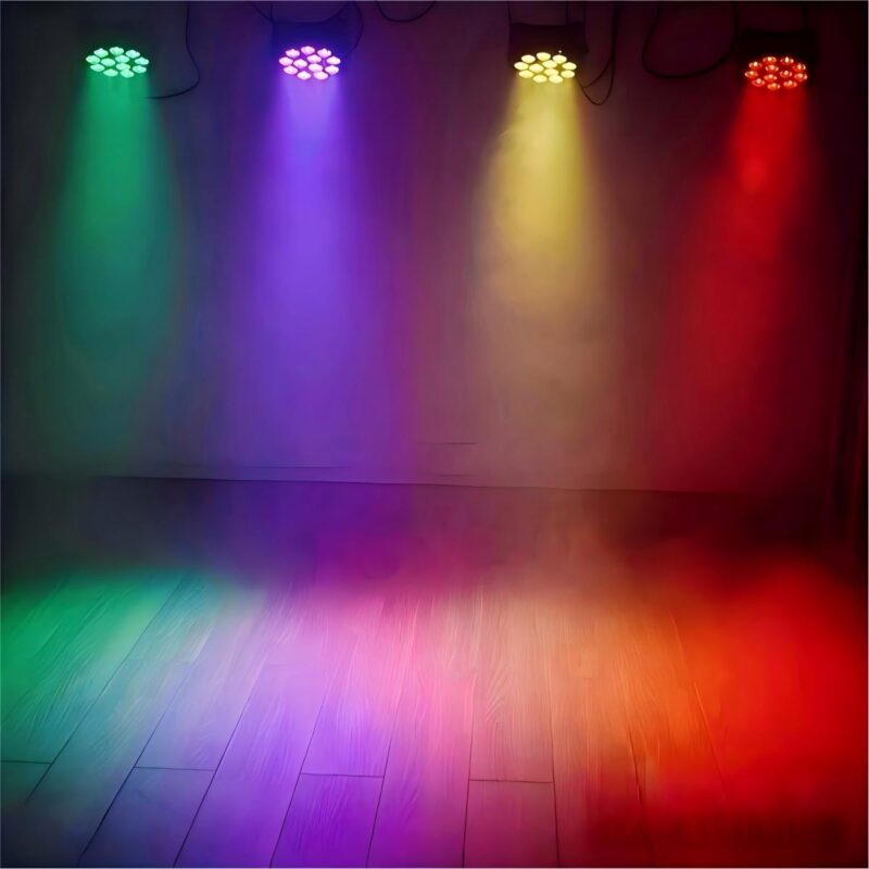 LED FLat Par 12x12W RGBW Wash Light