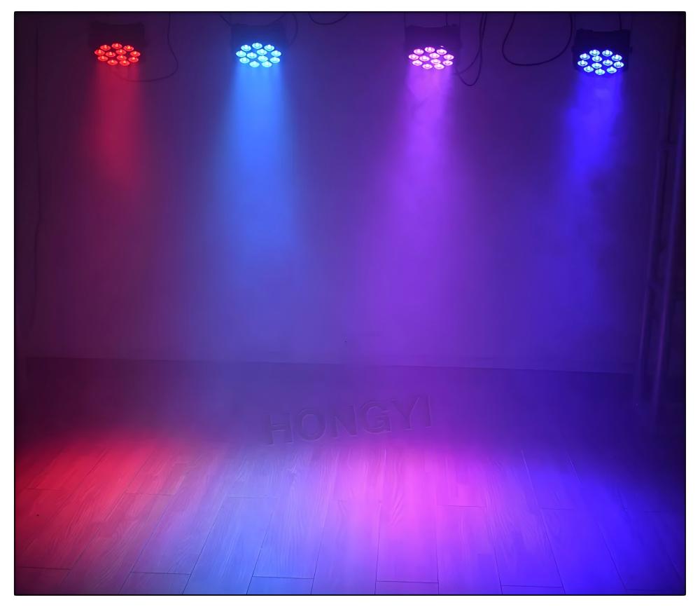 LED FLat Par 12x12W RGBW Wash Light