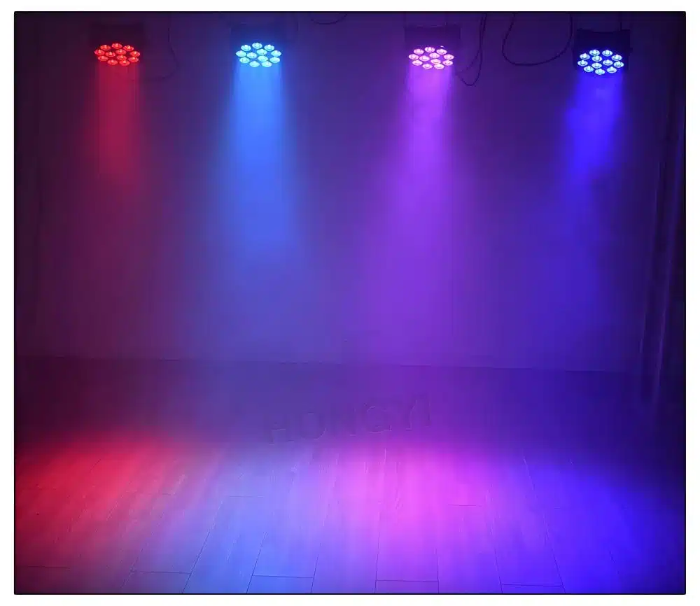 LED FLat Par 12x12W RGBW Wash Light