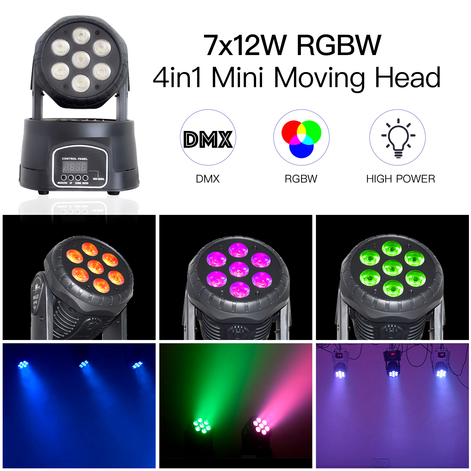Led Mini Wash 7X12W Moving Head Light