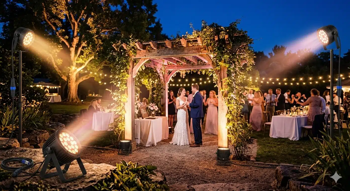 How to Choose Professional Outdoor LED Par Lights for Weddings & Stages？