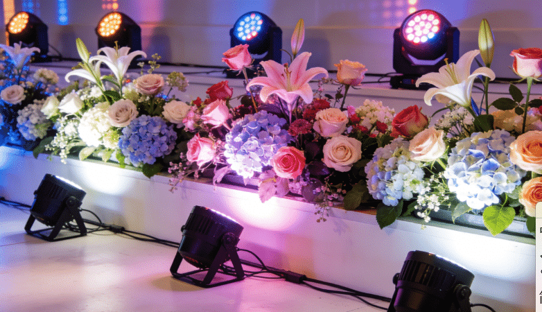 How to Choose the Most Suitable Budget LED Lights for a Floral Stage? One Article to Teach You Everything