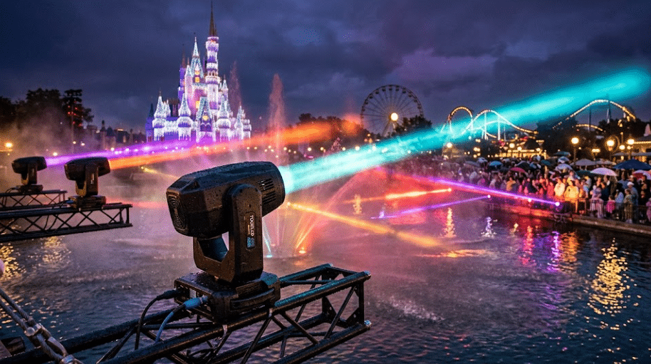 Waterproof Moving Head Lights for Theme Parks
