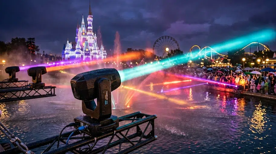 Waterproof Moving Head Lights for Theme Parks